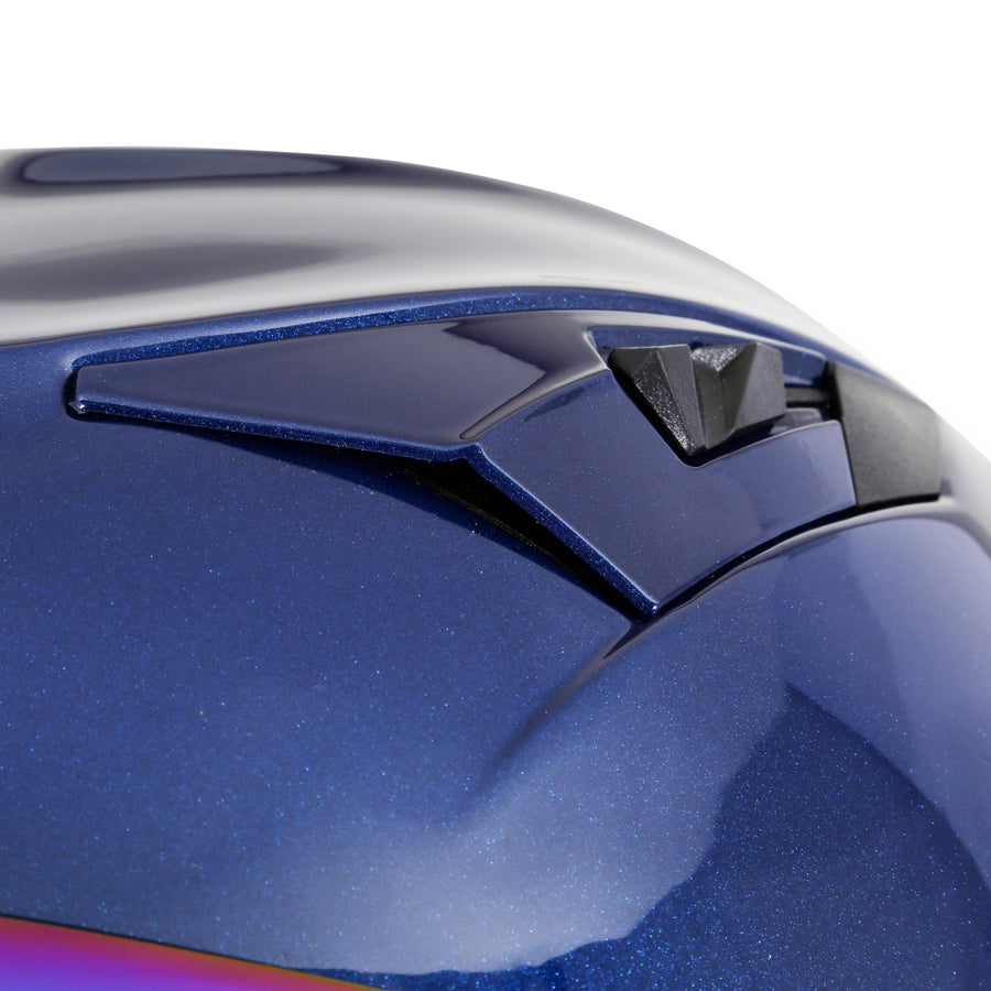 Limited Edition Fly By Metallic Navy Blue Simpson Mod Bandit Helmet