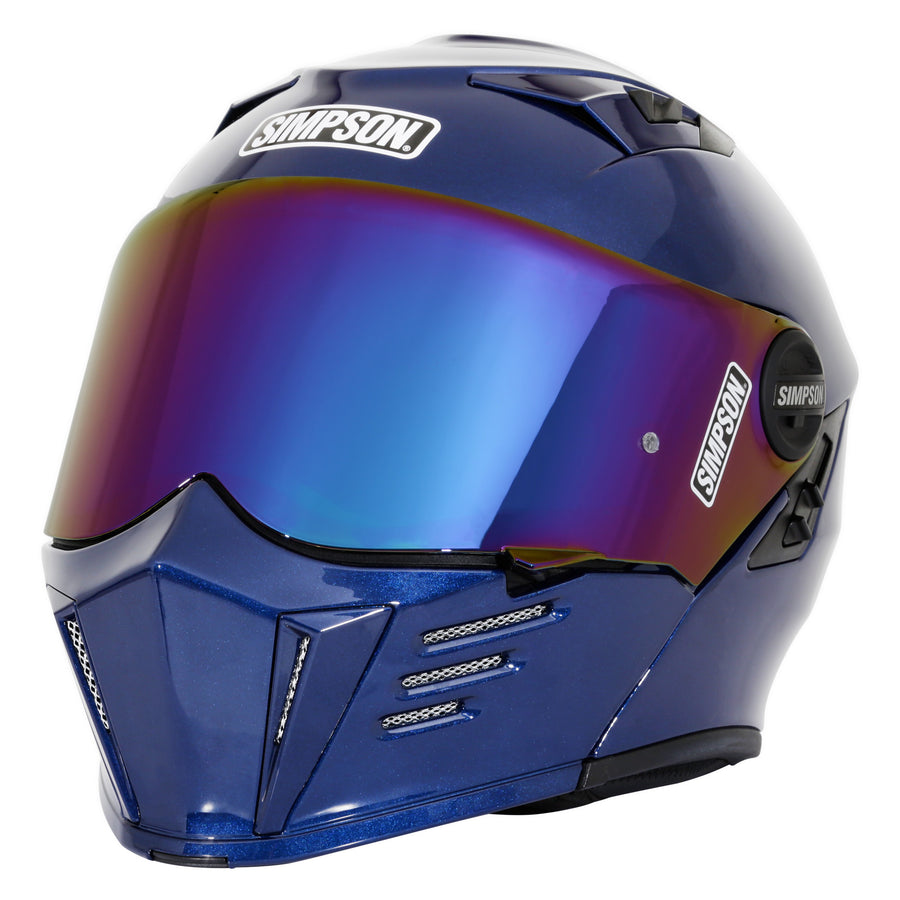 Limited Edition Fly By Metallic Navy Blue Simpson Mod Bandit Helmet
