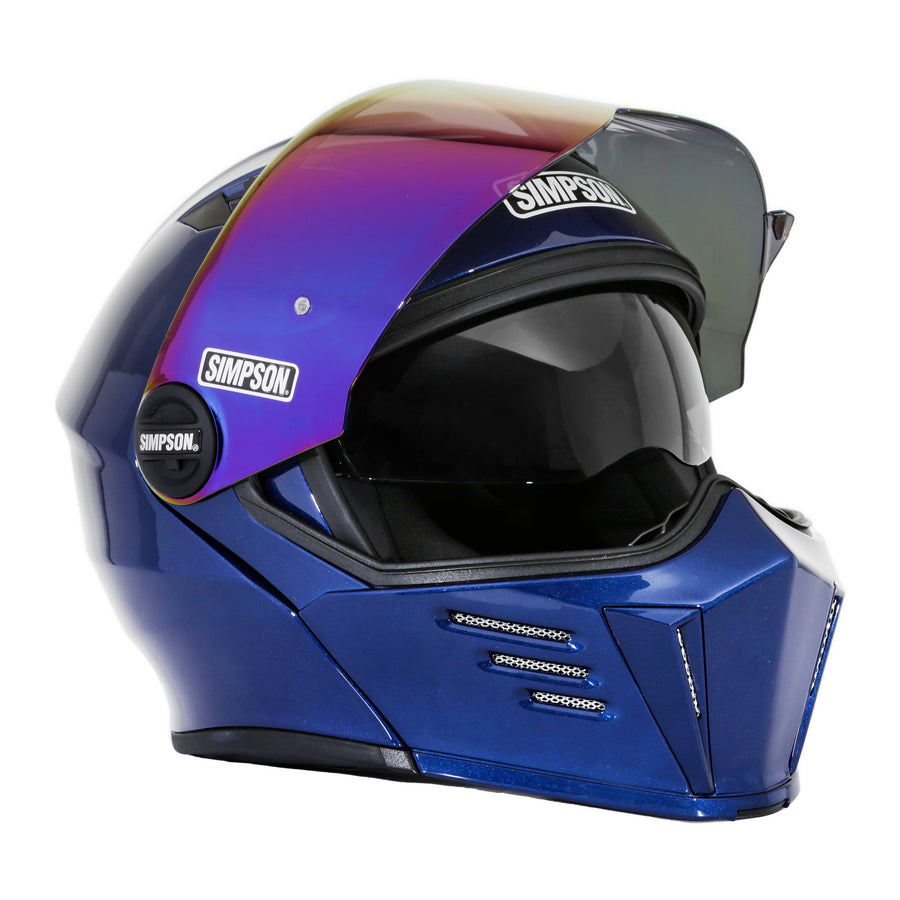 Limited Edition Fly By Metallic Navy Blue Simpson Mod Bandit Helmet