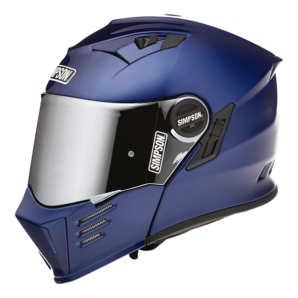 Limited Edition Fly By Metallic Navy Blue Simpson Mod Bandit Helmet