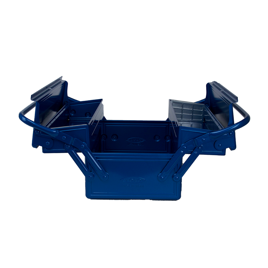 TOYO STEEL MEDIUM ULTIMATE MOTO TOOLBOX WITH 2 CANTILEVER TRAYS - BLUE