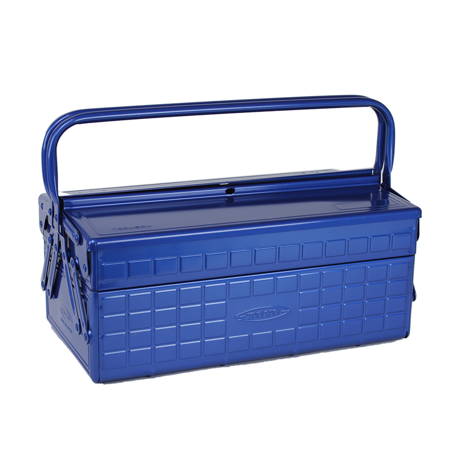 TOYO STEEL MEDIUM ULTIMATE MOTO TOOLBOX WITH 2 CANTILEVER TRAYS - BLUE