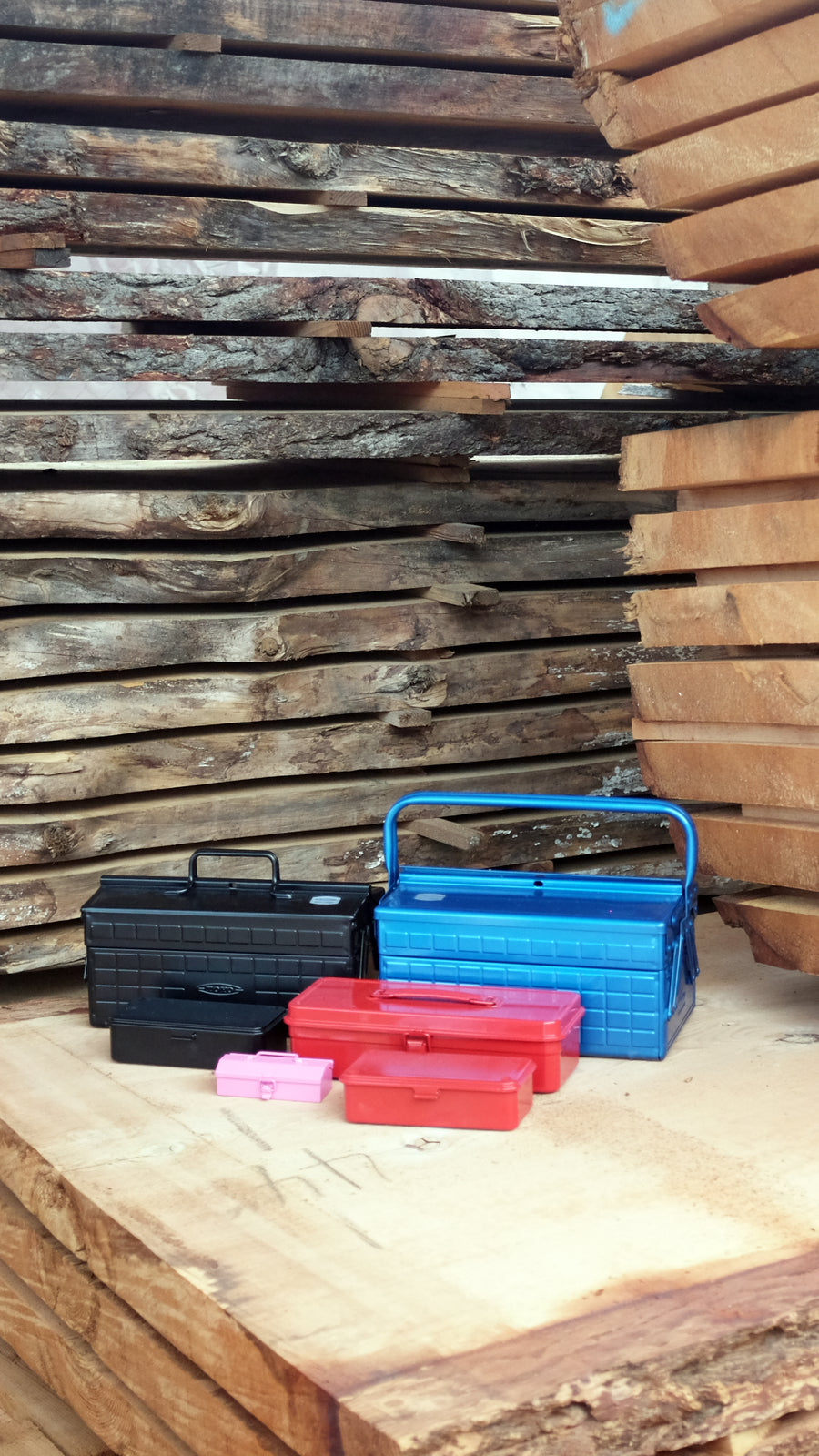 TOYO STEEL MEDIUM ULTIMATE MOTO TOOLBOX WITH 2 CANTILEVER TRAYS - BLUE